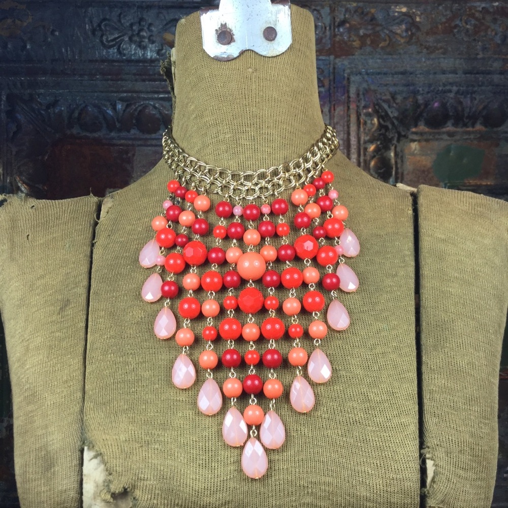 Amazing Bauble Choker Style Statement Necklace.
